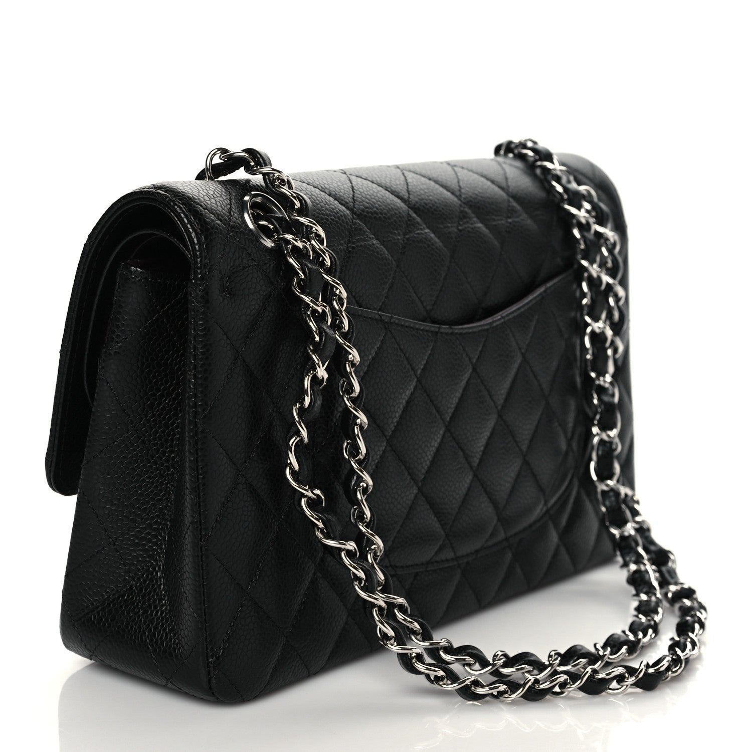 Chanel Caviar Quilted Medium Double Flap Black 3 of 10