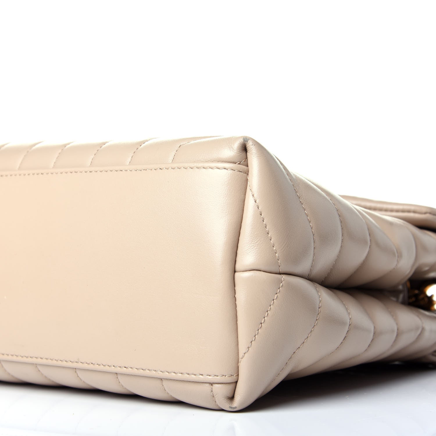 Saint Laurent Calfskin Y Quilted Monogram Medium Loulou Chain Satchel Nude Powder 9 of 9