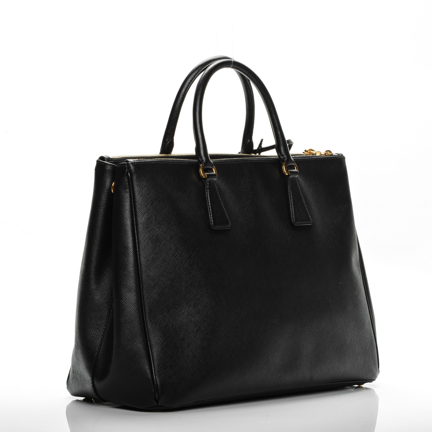 Prada Saffiano Large Galleria Double Zip Tote Black 3 of 8