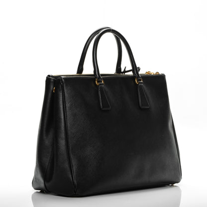 Prada Saffiano Large Galleria Double Zip Tote Black 3 of 8