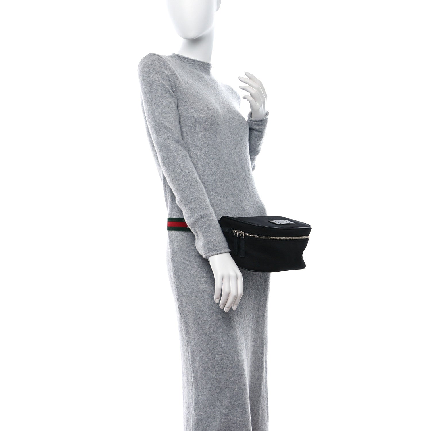 Gucci Techno Canvas Web Large Belt Bag Black 2 of 9