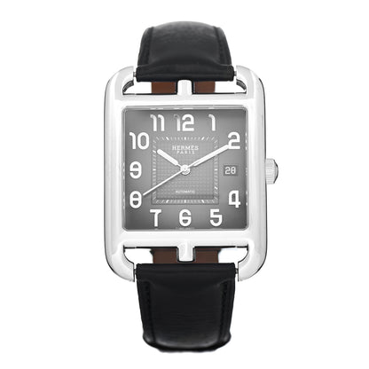 Hermes Stainless Steel Barenia 36mm Cape Cod Automatic Watch Noir 1 of 5