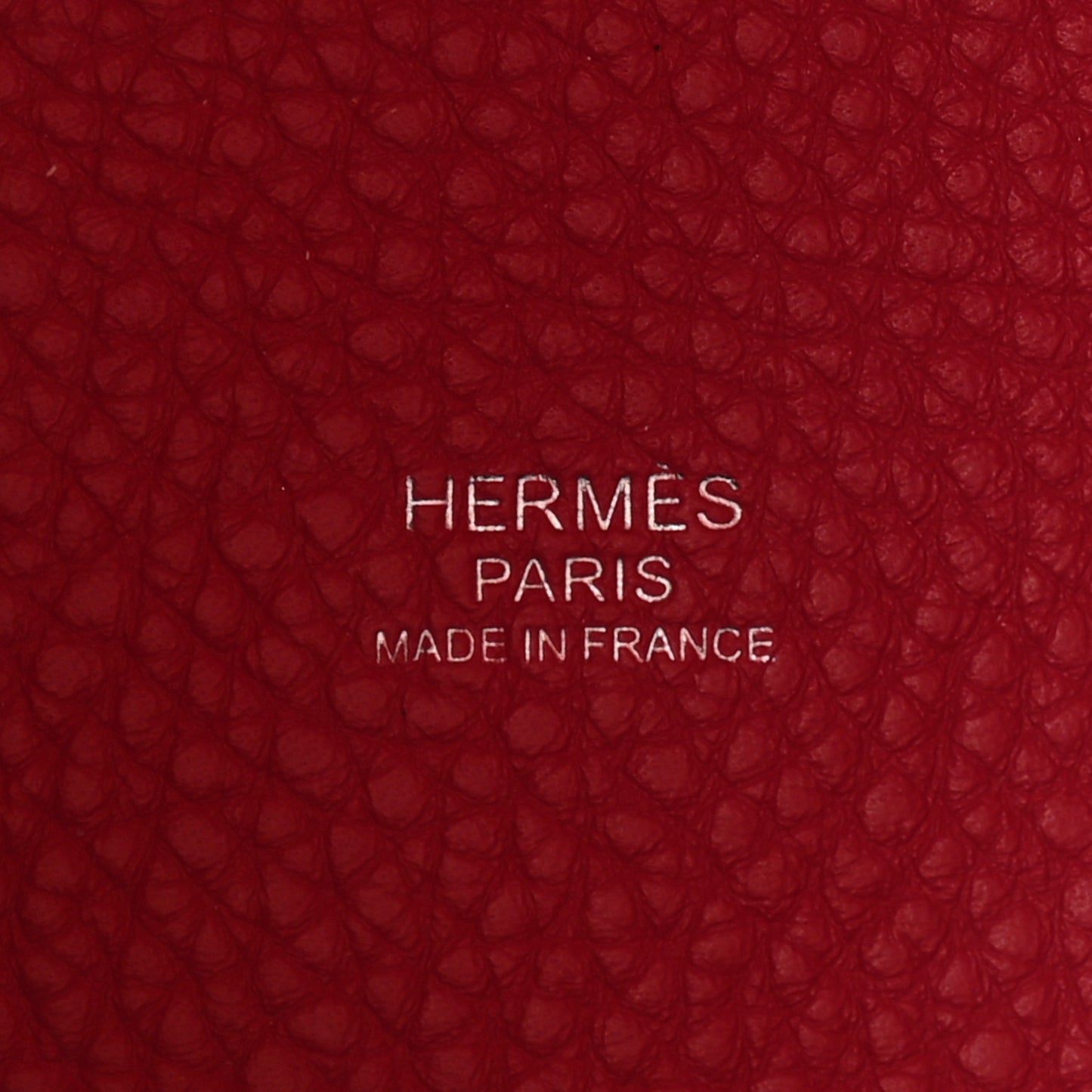 Taurillon Clemence Casaque Picotin Lock 18 PM Rouge Sellier Framboise