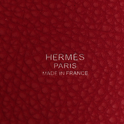 Hermes Taurillon Clemence Casaque Picotin Lock 18 PM Rouge Sellier Framboise 6 of 11