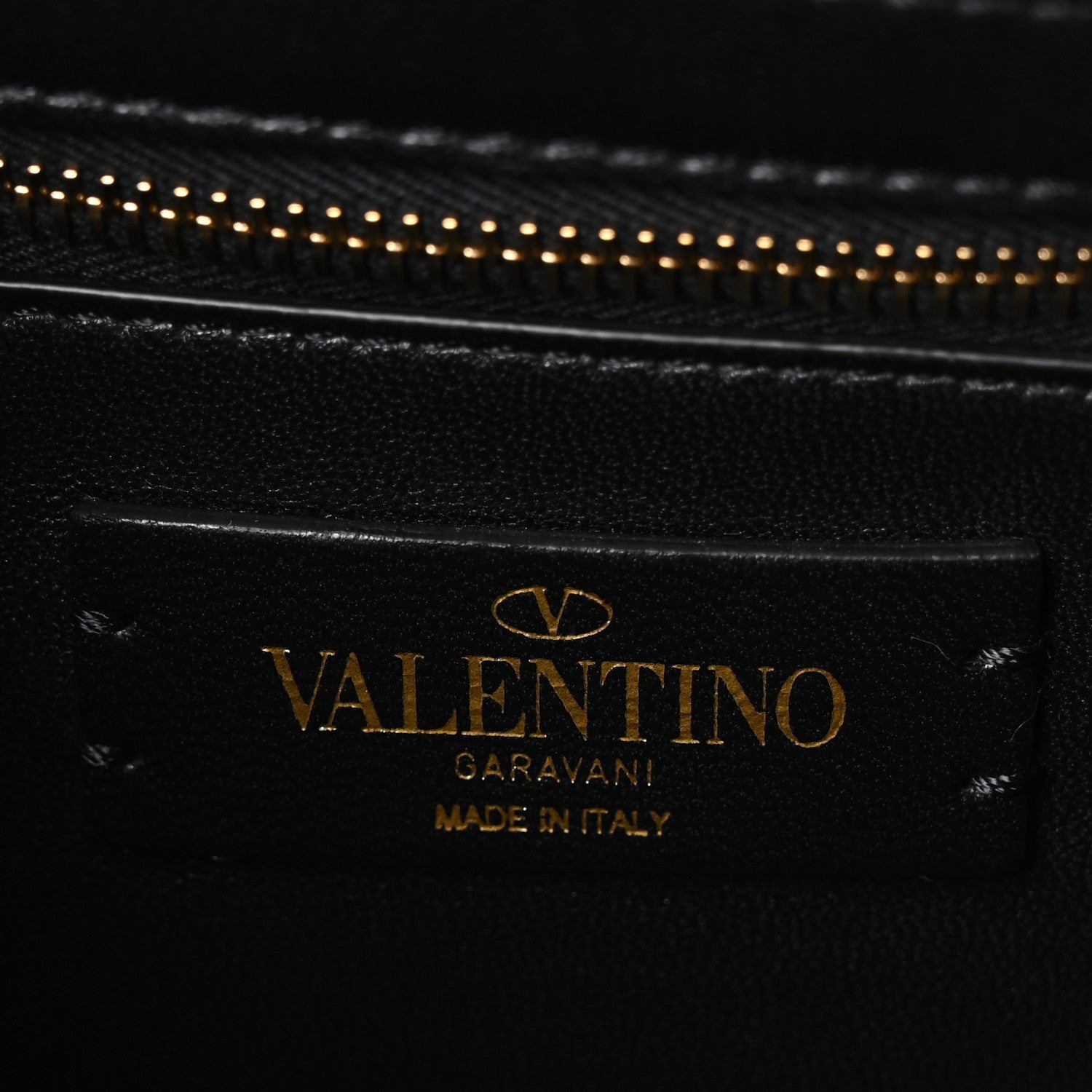 Valentino Garavani Nappa Large Roman Stud Shoulder Bag Black White 5 of 8