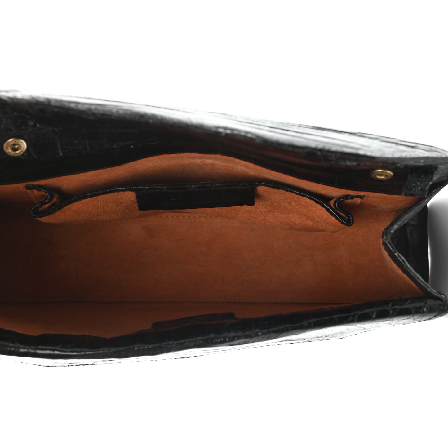 Crocodile Bar Clutch Black