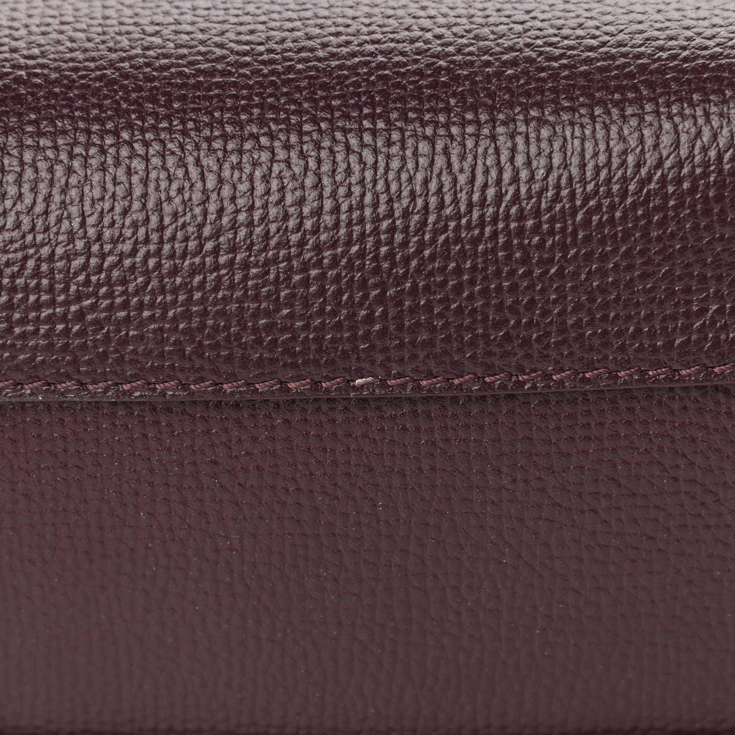 Derby Calfskin House Check Small Banner Tote Mahogany Red