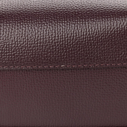 Burberry Derby Calfskin House Check Small Banner Tote Mahogany Red 13 of 21