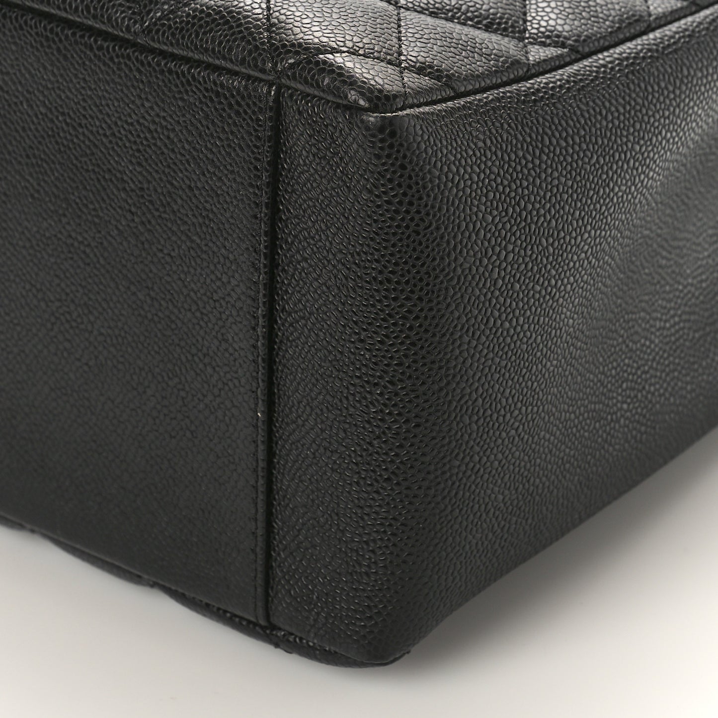 Caviar Quilted Grand Shopping Tote GST Black