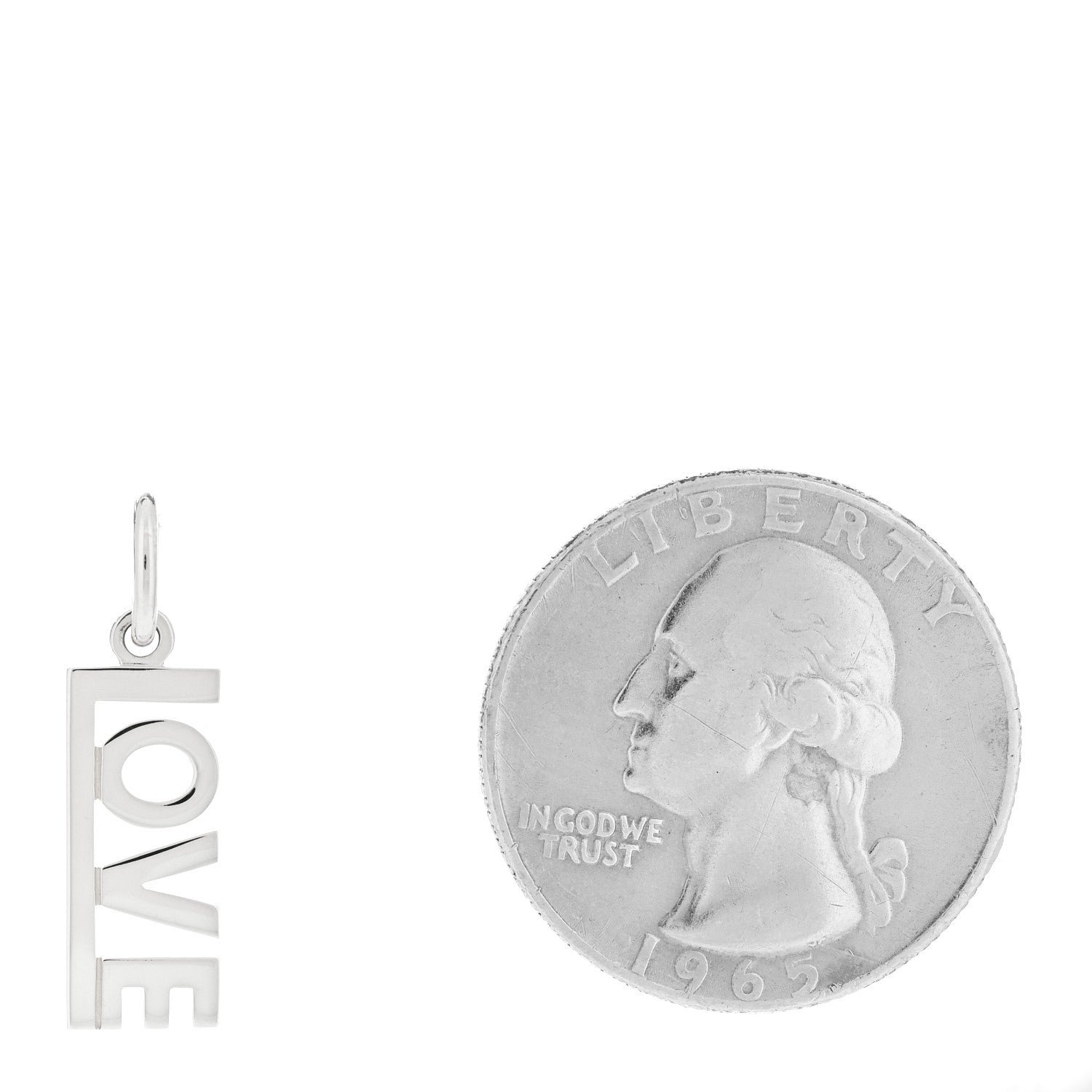 Tiffany Sterling Silver LOVE Charm 2 of 5