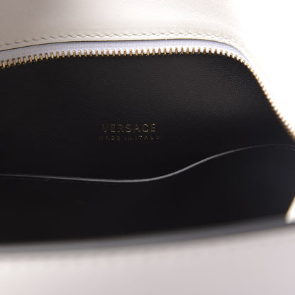 Versace Vitello Large Virtus Bucket Bag Optical White 8 of 9