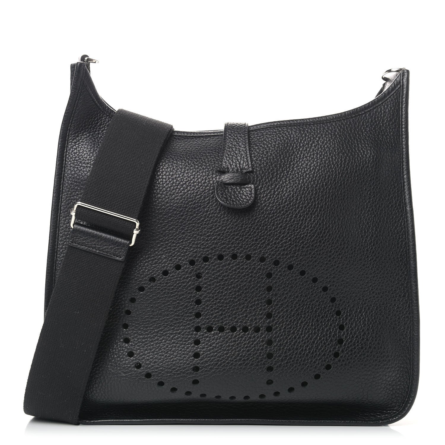 Hermes Taurillon Clemence Evelyne III PM Black 1 of 10