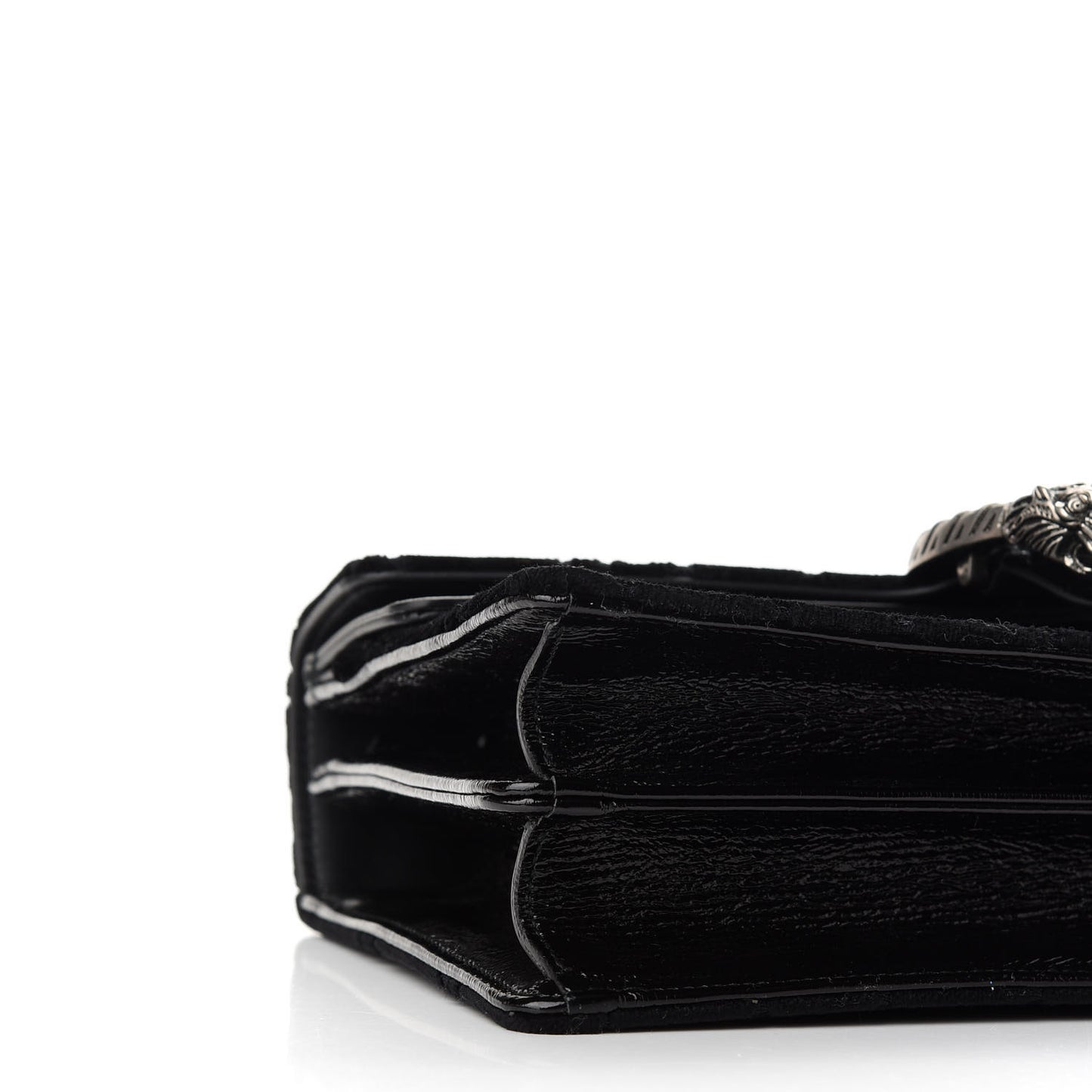 Velvet GG Monogram Small Dionysus Shoulder Bag Black