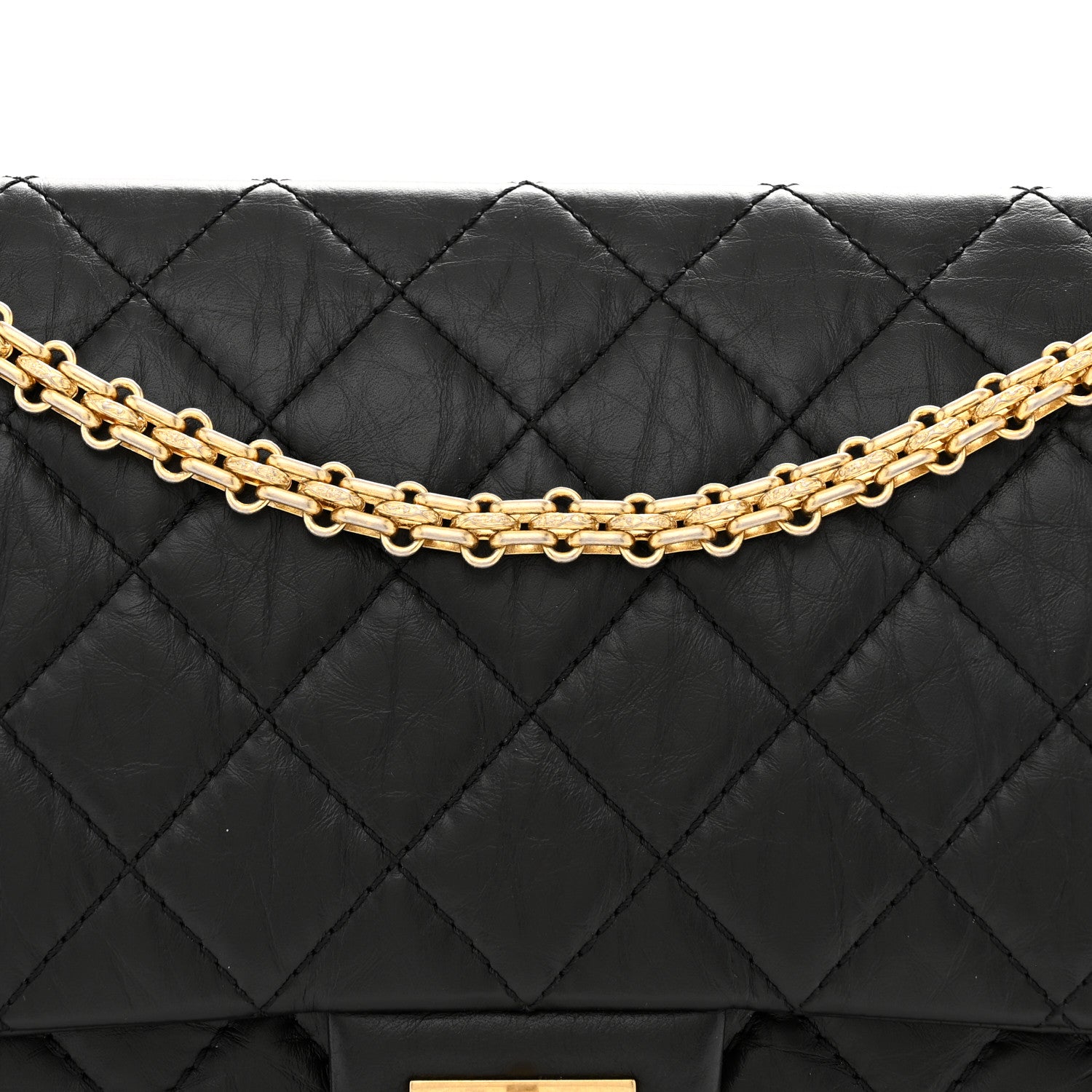 Chanel Aged Calfskin Quilted 2.55 Reissue 226 Flap Black 8 of 11