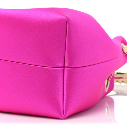 Jimmy Choo Satin Crystal Embellished Bon Bon Bag Fuchsia 6 of 6