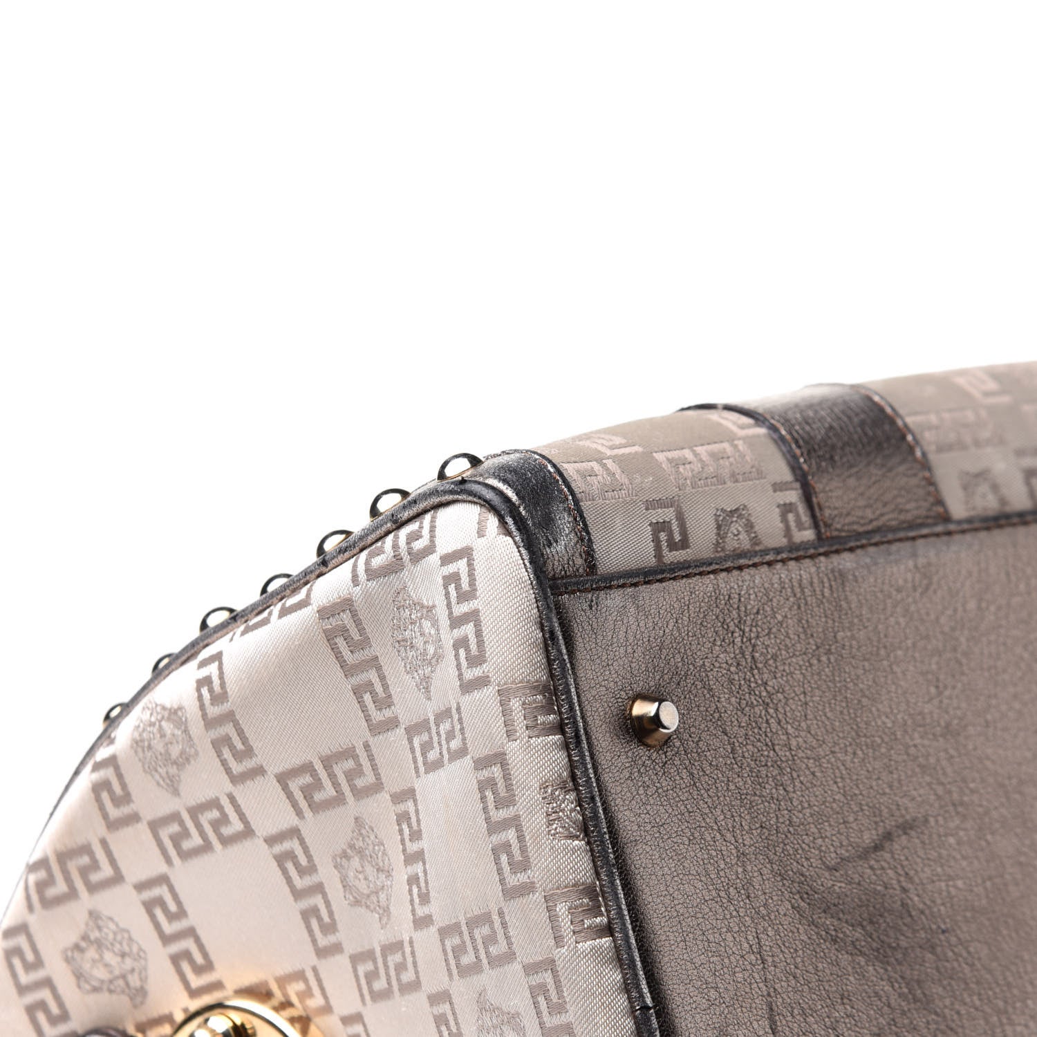Versace Metallic Calfskin Snap Out Of It Bag Bronze 8 of 28