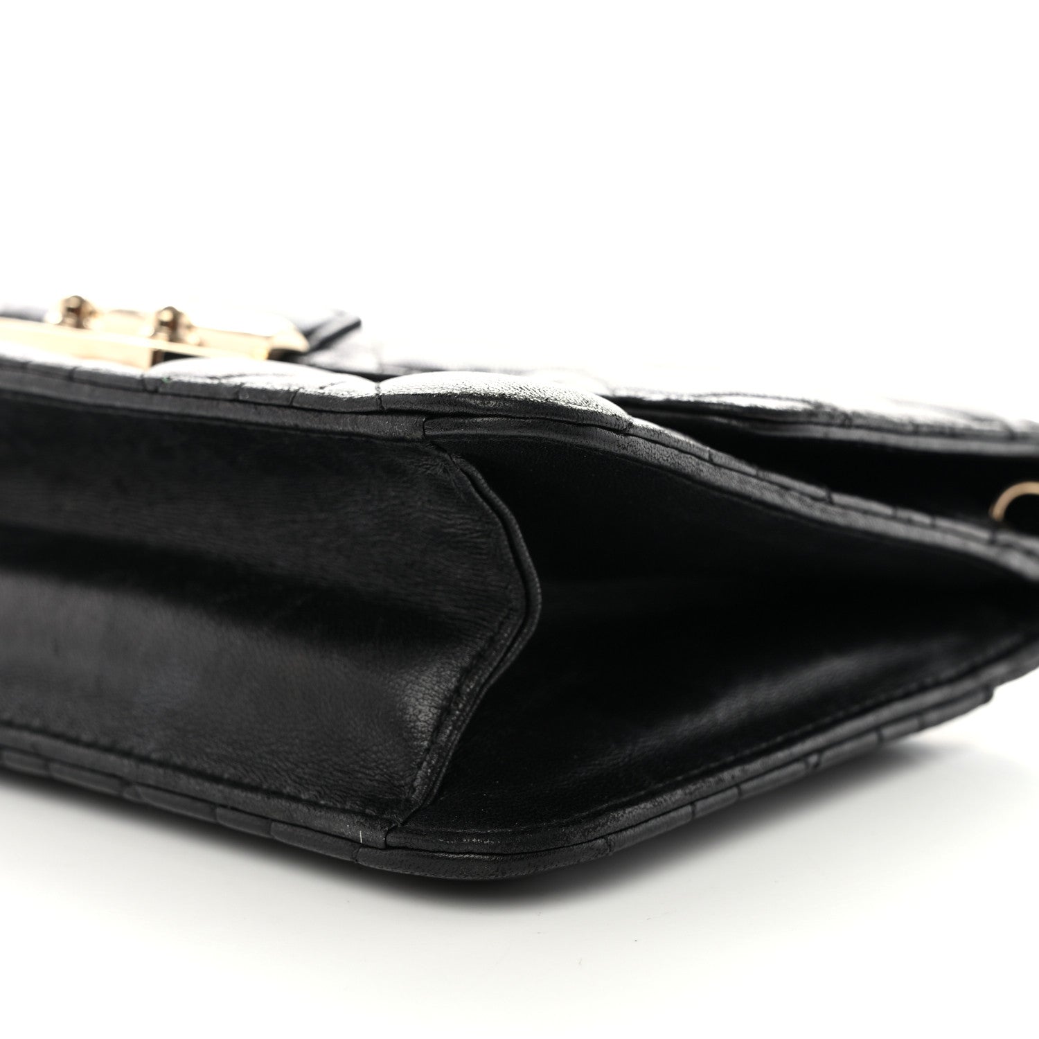 Christian Dior Lambskin Cannage Miss Dior Promenade Pouch Black 9 of 12