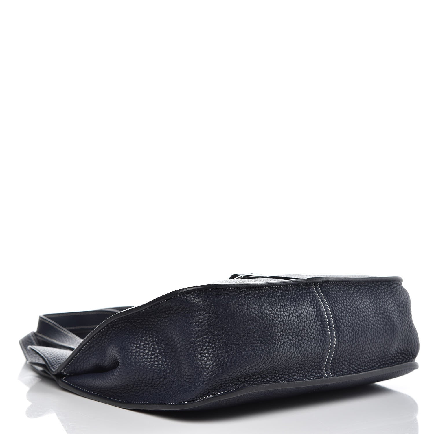 Hermes Taurillon Clemence Halzan 31 GM Bleu Nuit 5 of 11