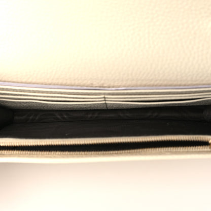 Gucci Pebbled Calfskin Soho Wallet on Chain Ivoire 5 of 9