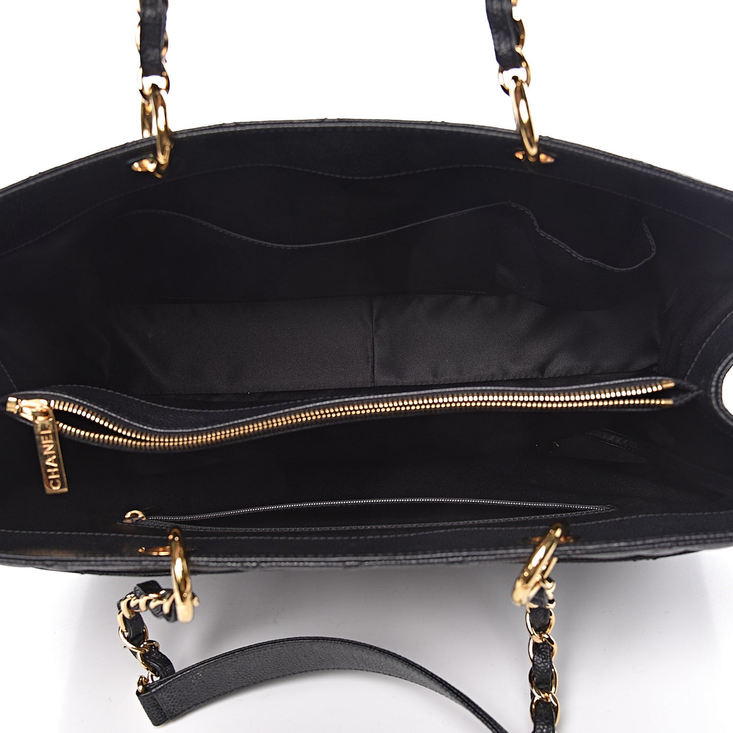 Caviar Quilted XL Grand Shopping Tote GST Black