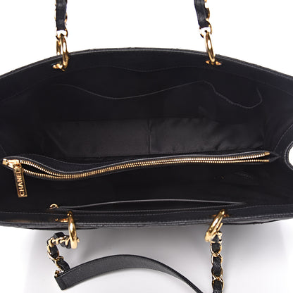 Chanel Caviar Quilted XL Grand Shopping Tote GST Black 5 of 10