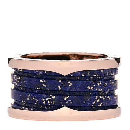 Bulgari 18K Rose Gold Lapis Lazuli B.Zero1 Four-Band Ring 56 7.5 3 of 7