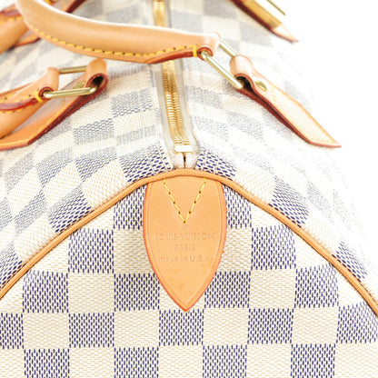 Louis Vuitton Damier Azur Speedy 30 6 of 8