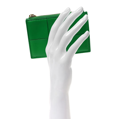 Bottega Veneta Nappa Intreccio Cassette Zipped Card Case Parakeet 2 of 7