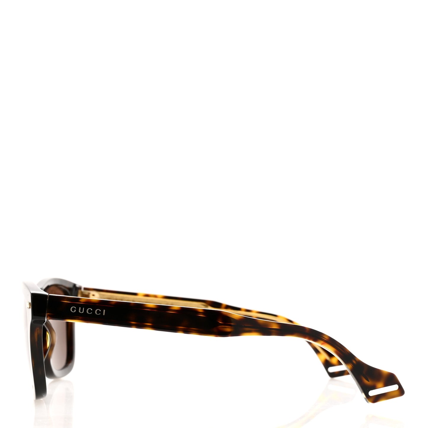 Acetate Square Frame Sunglasses GG0735S Tortoise