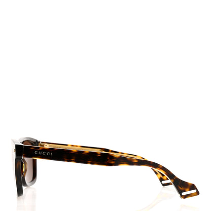 Gucci Acetate Square Frame Sunglasses GG0735S Tortoise 3 of 6