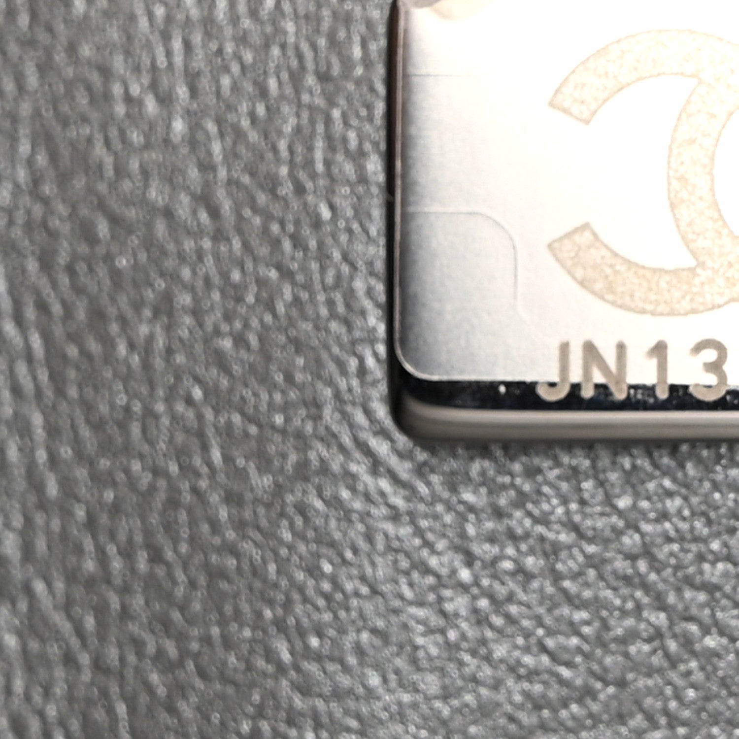 Chanel Iridescent Lambskin Quilted Medium Double Flap Grey 1626321