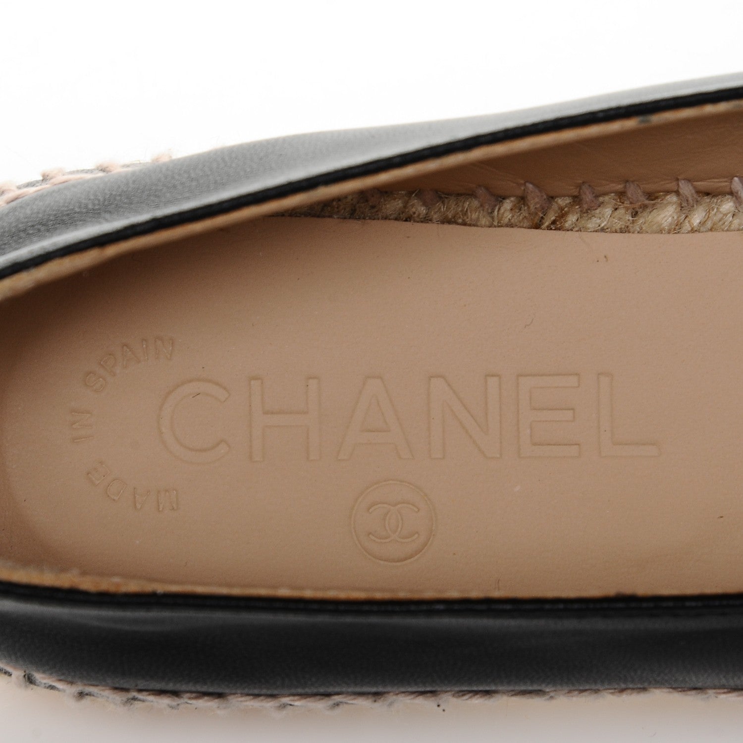 Chanel Lambskin CC Espadrilles 36 Black 9 of 9