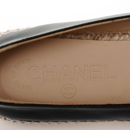 Chanel Lambskin CC Espadrilles 36 Black 9 of 9