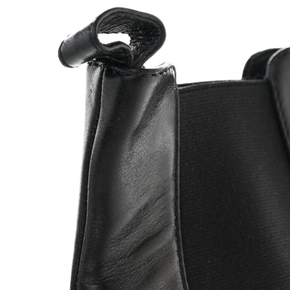 Chanel Calfskin Chain Around Chelsea Boots 38.5 Black 9 of 13