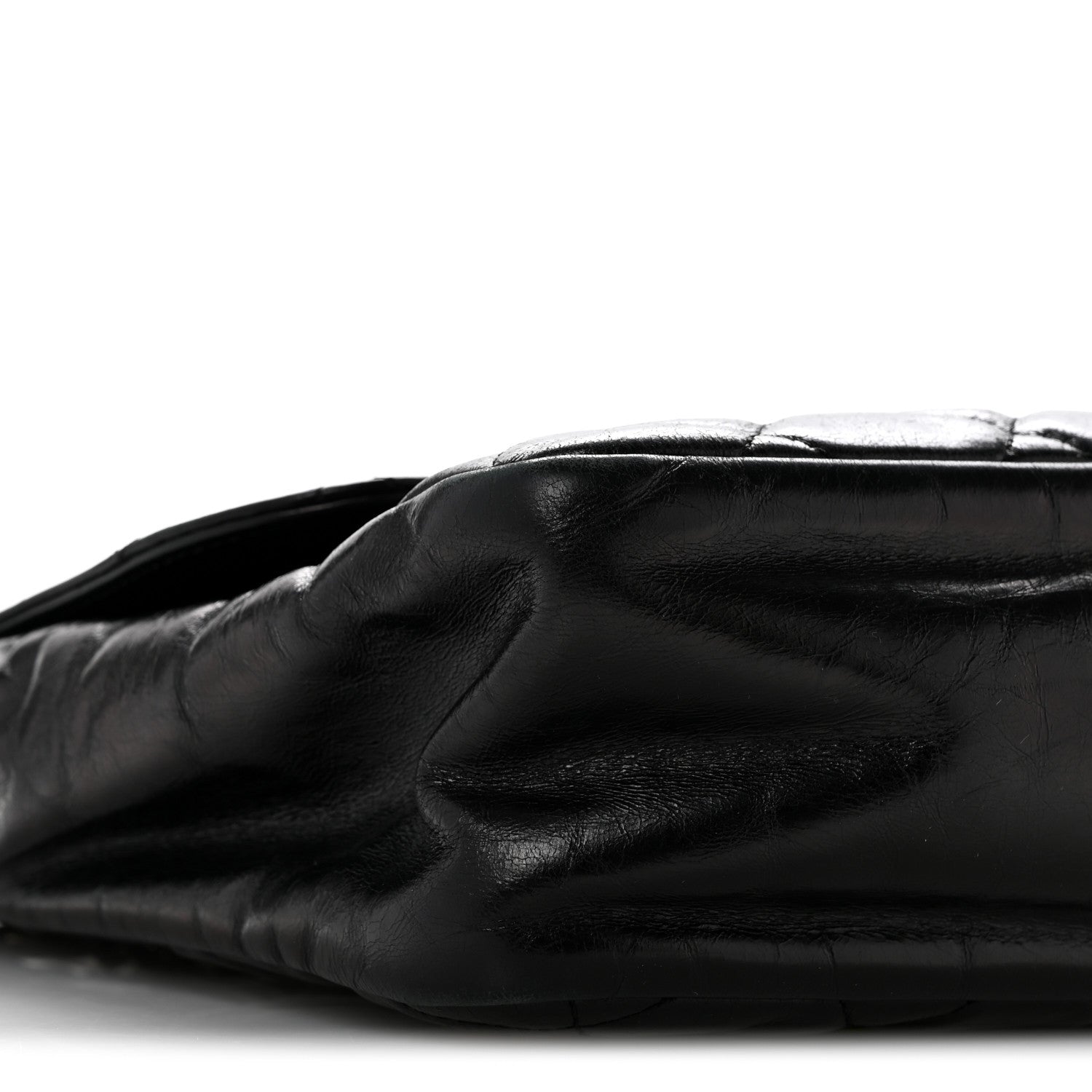 Chanel Glazed Calfskin Quilted Small CC Delivery Tote Black 9 of 15