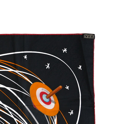 Hermes Cotton La Ronde Des Planetes Scarf 70 Black Multicolor 3 of 3