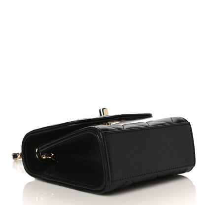 Chanel Lambskin Quilted Mini Trendy CC Chain Wallet Black 4 of 12