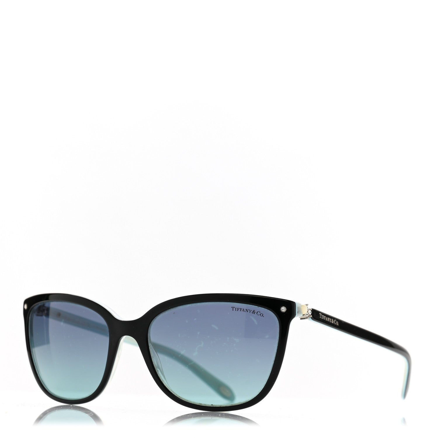 Tiffany Crystal Pearl TF4105-H-B Sunglasses Black Blue 1 of 8