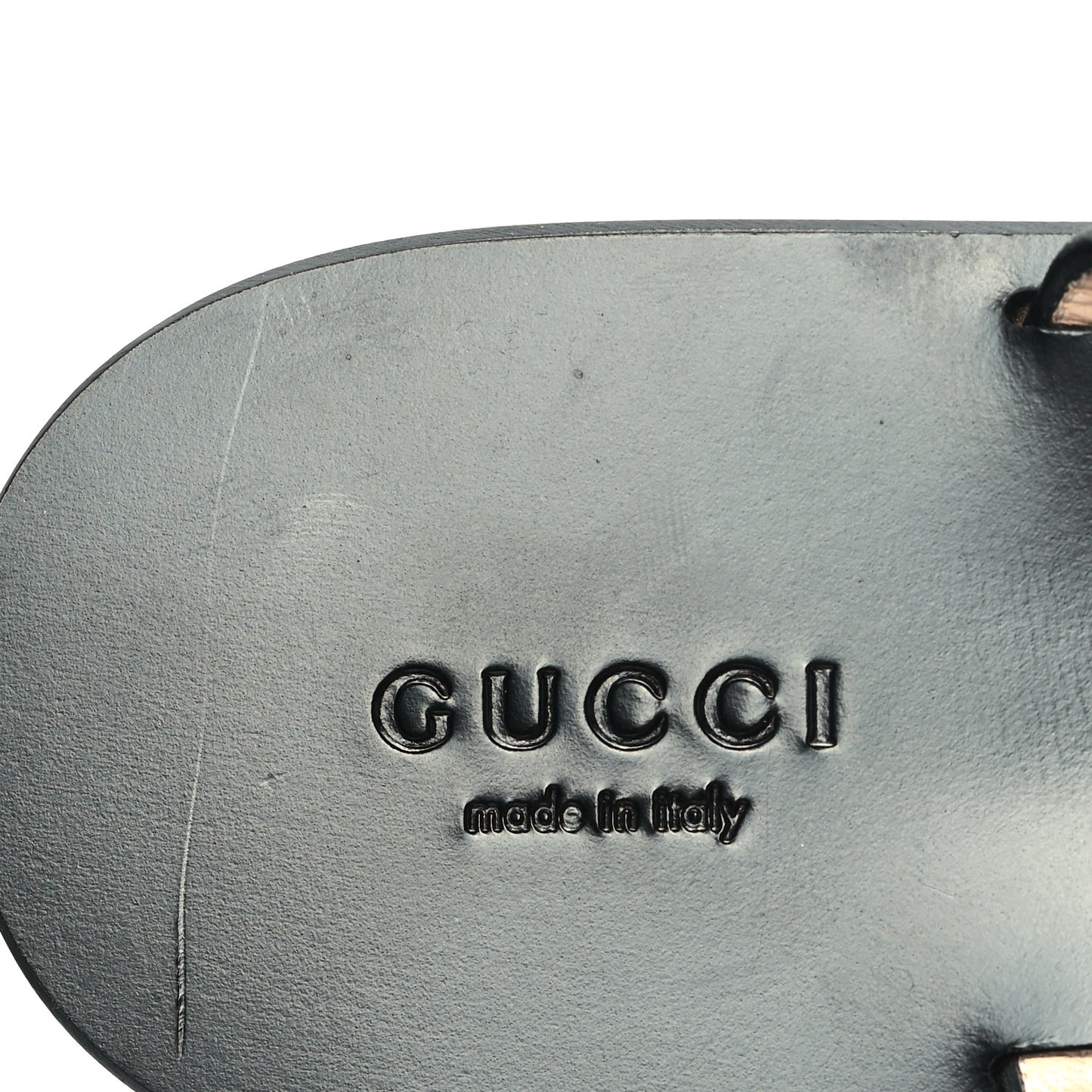 Calfskin GG Marmont Thong Sandals 37 Black