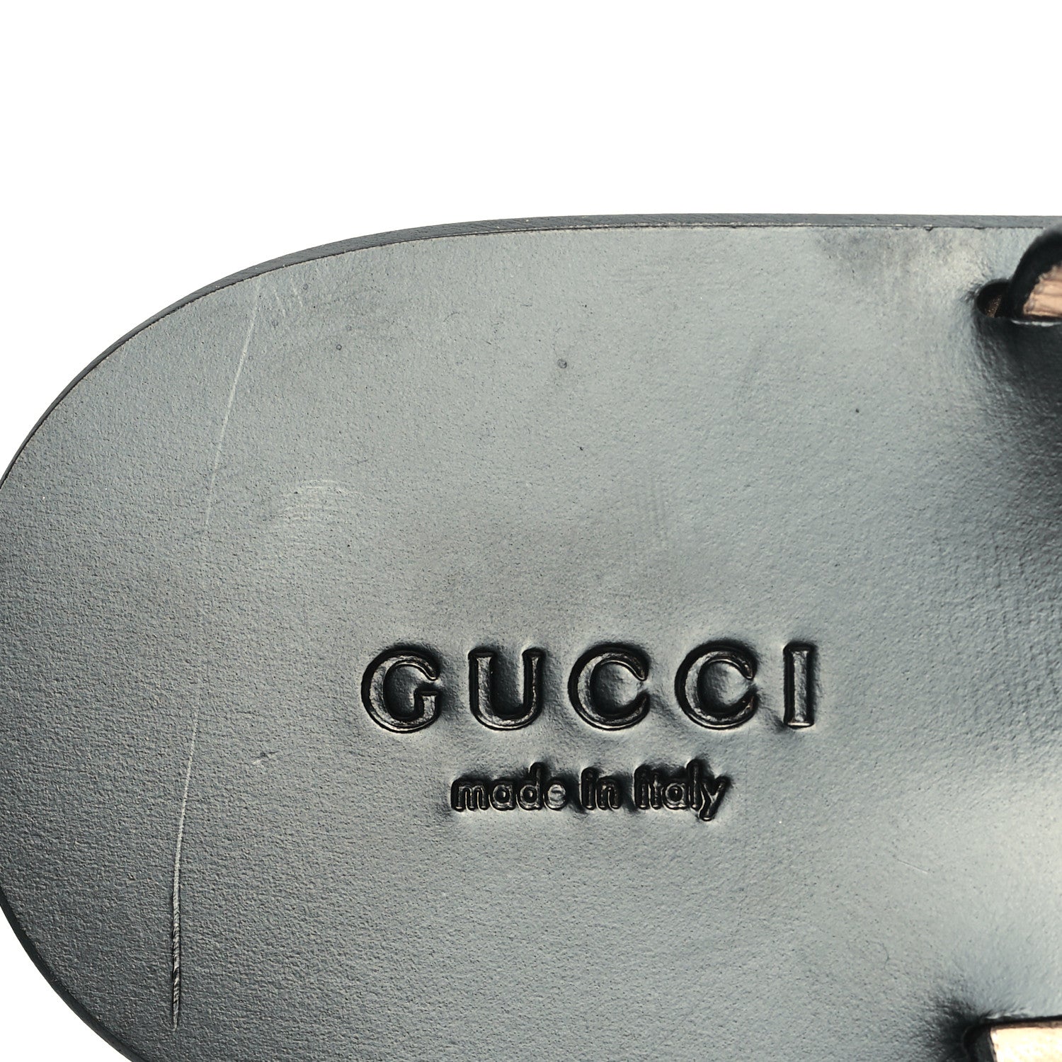 Gucci Calfskin GG Marmont Thong Sandals 37 Black 8 of 8