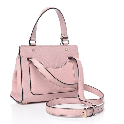 Valentino Garavani Pebbled Calfskin Small Joylock Satchel Loto 3 of 9