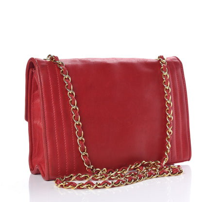 Chanel Lambskin CC Envelope Single Flap Red 3 of 25
