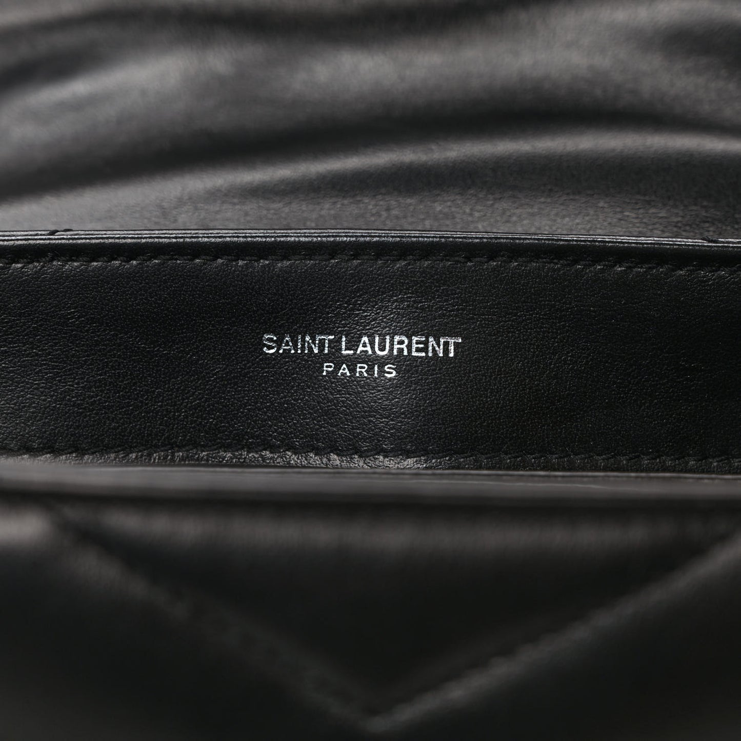 Calfskin Y Quilted Monogram Toy Loulou Crossbody Bag Black