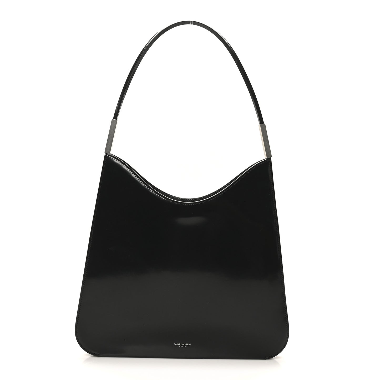 Patent Calfskin Sadie Shoulder Bag Black