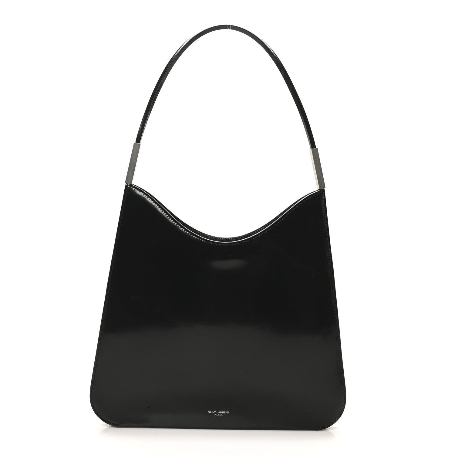 Saint Laurent Patent Calfskin Sadie Shoulder Bag Black 1 of 9