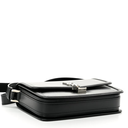 Saint Laurent Box Calfskin Monogram Medium Solferino Satchel Black 4 of 10