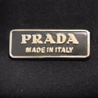 Prada Spazzolato Pushlock Flap Bag Black 9 of 10