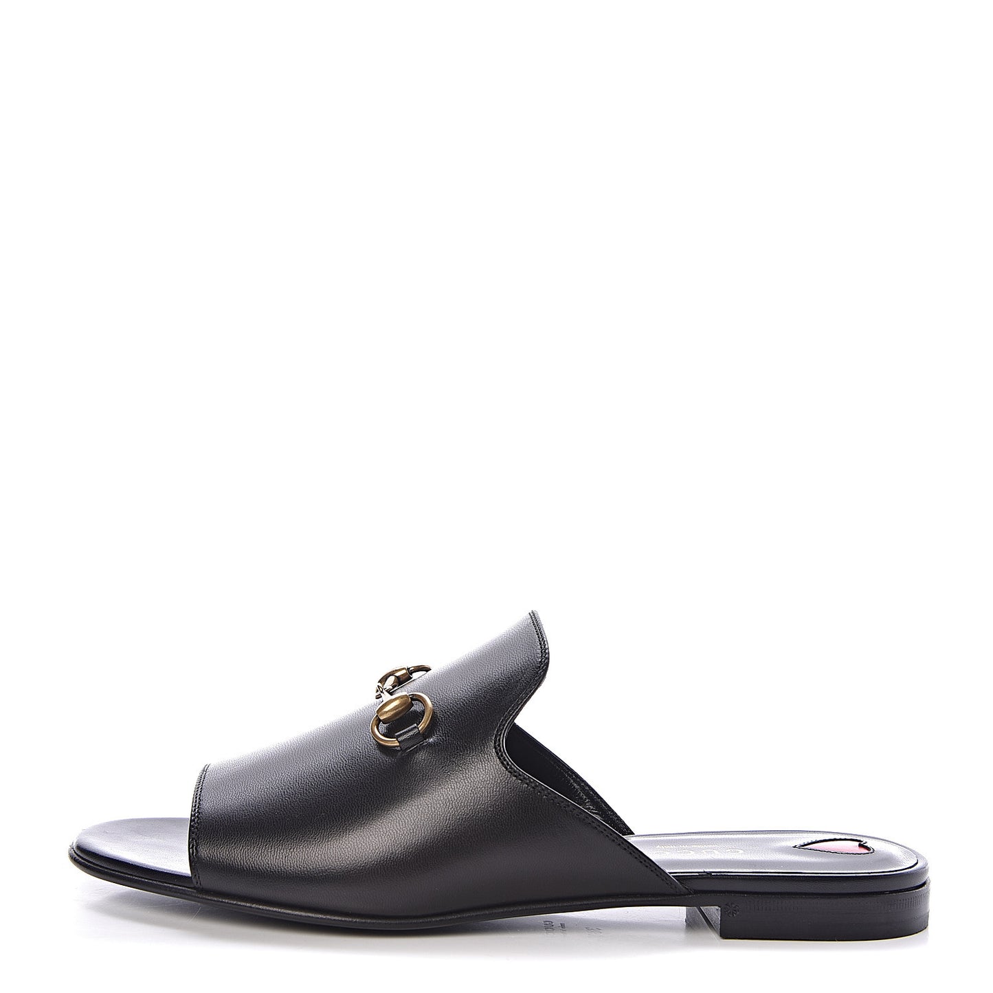 Malaga Kid Horsebit Slide Sandals 38.5 Black