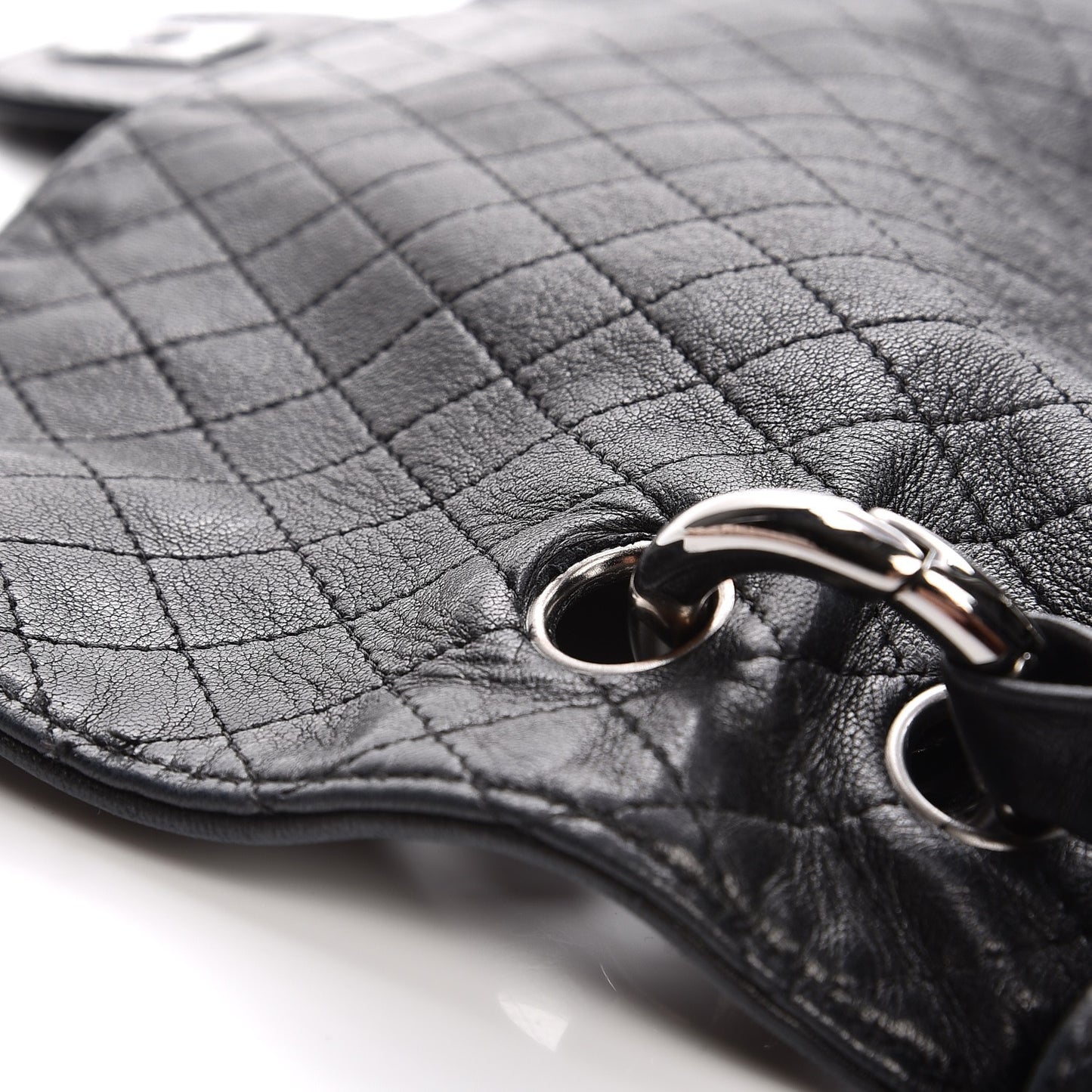 Lambskin Medium Soft and Chain Flap Black