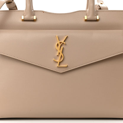 Saint Laurent Grain De Poudre Medium Uptown Tote Dark Beige 8 of 13